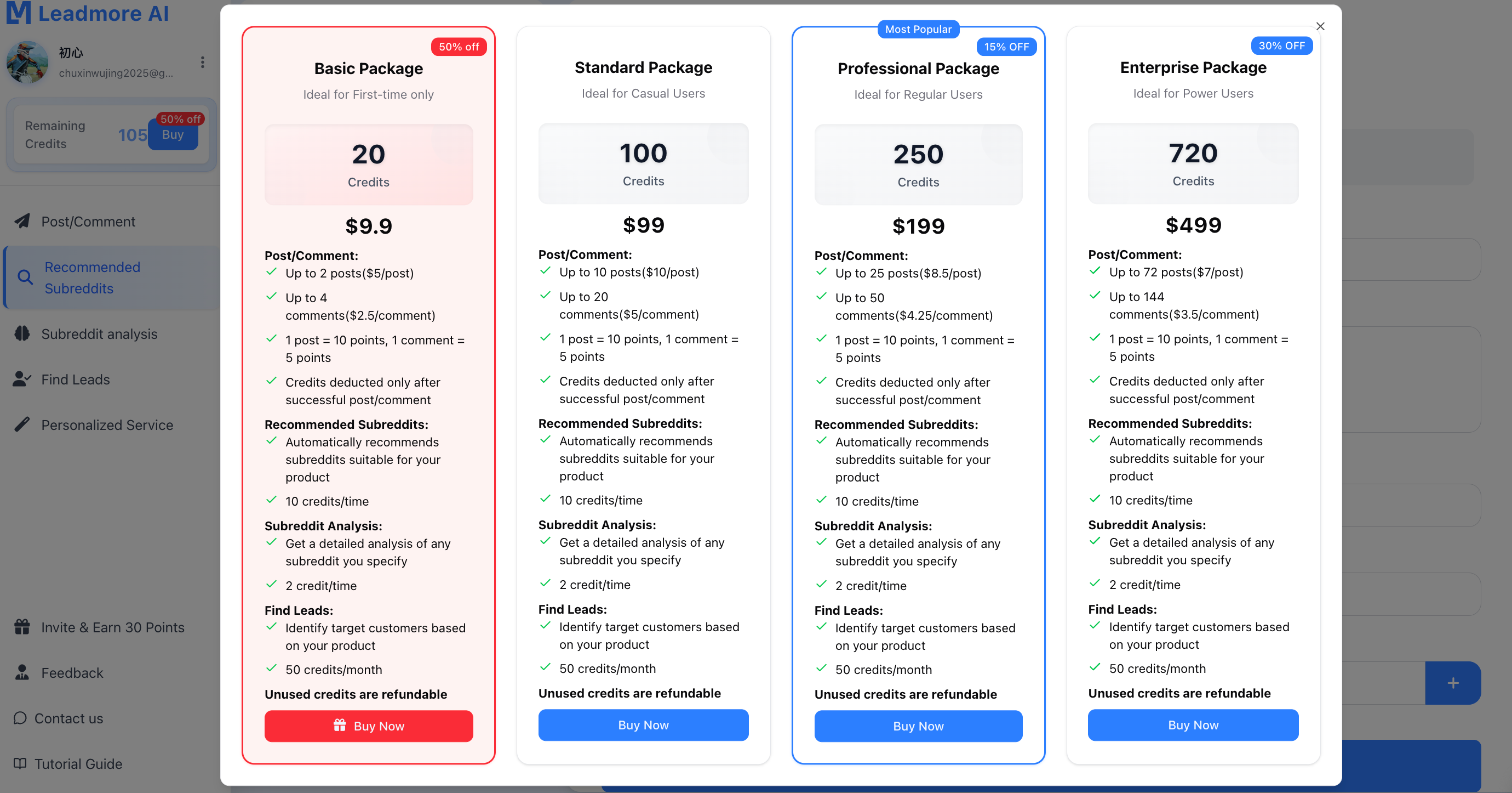 Leadmore AI pricing.png